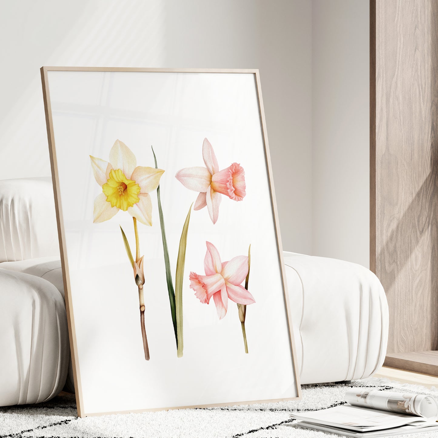 Daffodils Botanical Print - Elegant Wall Decor