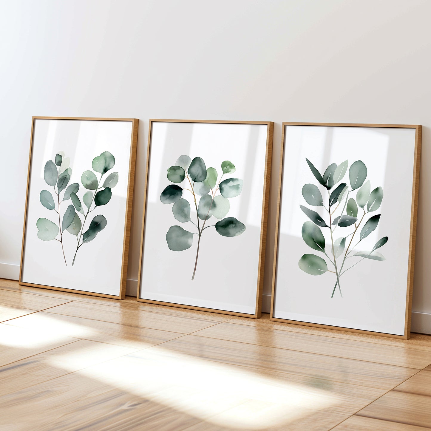 Eucalyptus Branches Botanical Prints - Set of 3 Prints