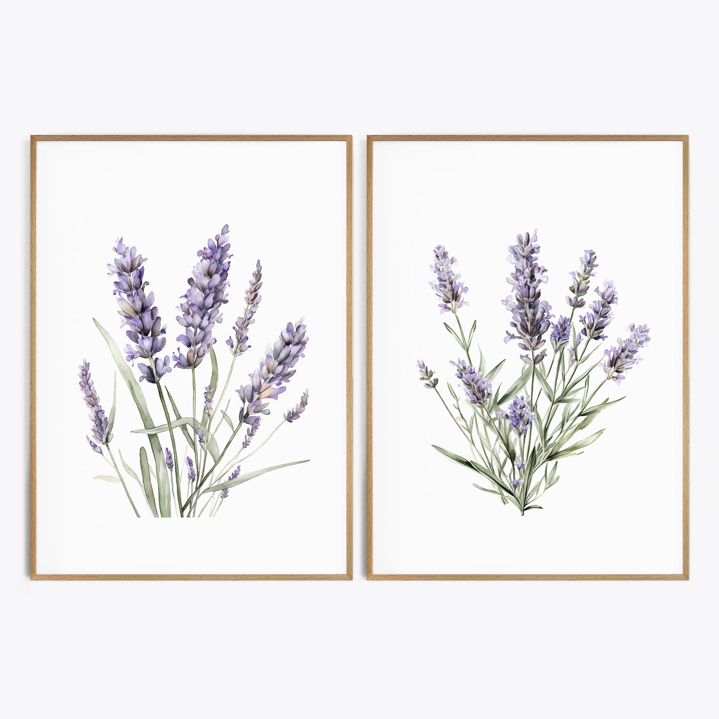 Lavender Wall Art - Set of 2 Botanical Prints