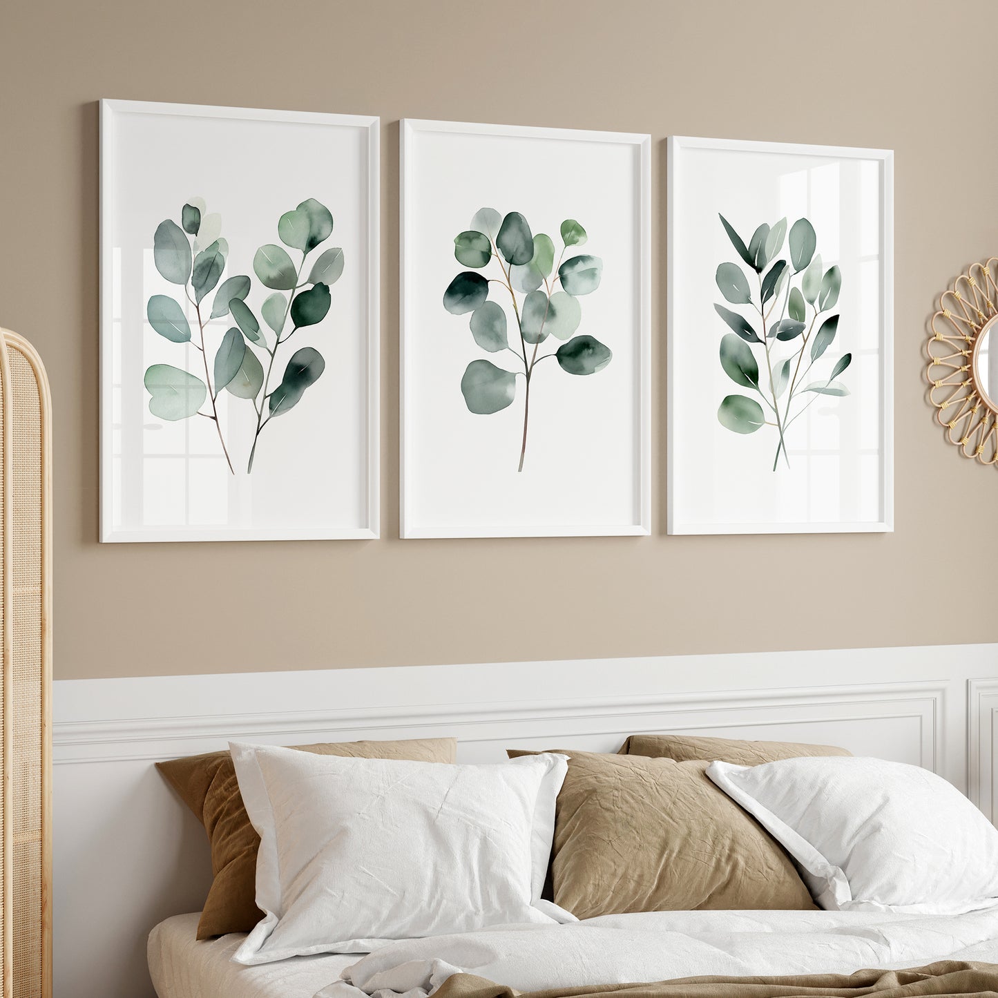 Eucalyptus Branches Botanical Prints - Set of 3 Prints